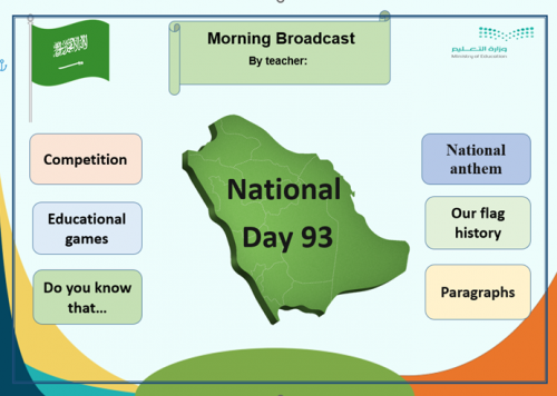 ملف تفاعلي اذاعة صباحية اليوم الوطني