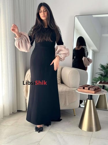 فستان سهرة كريب