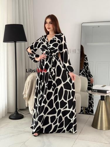 فستان كم لف