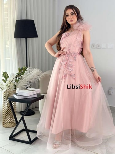 فستان سهره تل تطريز ورود