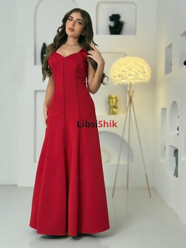 فستان احمر كت