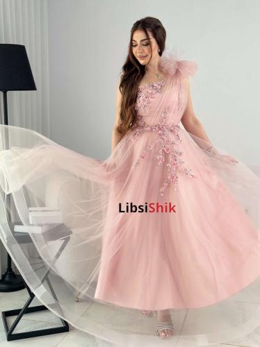 فستان سهره تل تطريز ورود