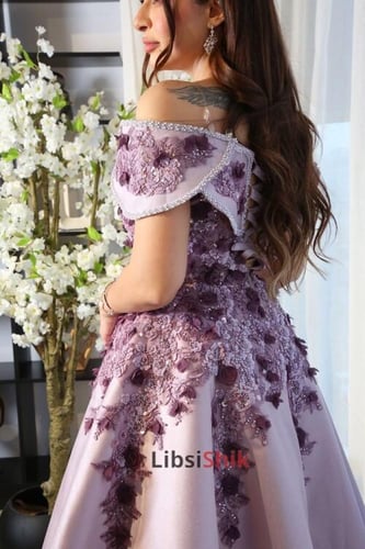 فستان مورد اكمام اوف شولدر