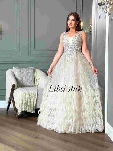 فستان سهره سكري ريش