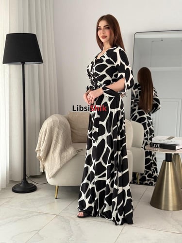 فستان كم لف