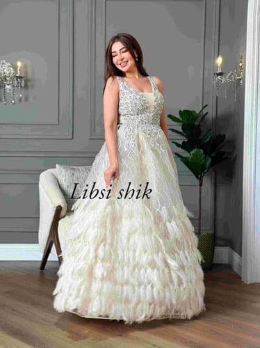 فستان سهره سكري ريش