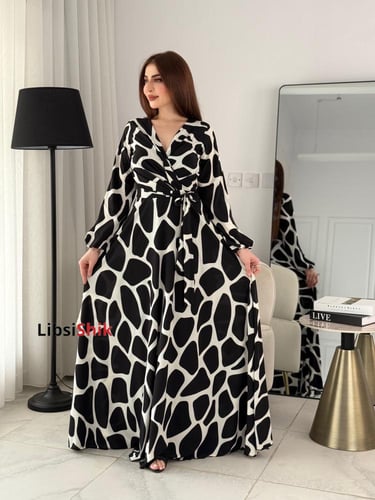 فستان كم لف