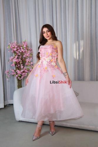 فستان ميد بورود ملونه