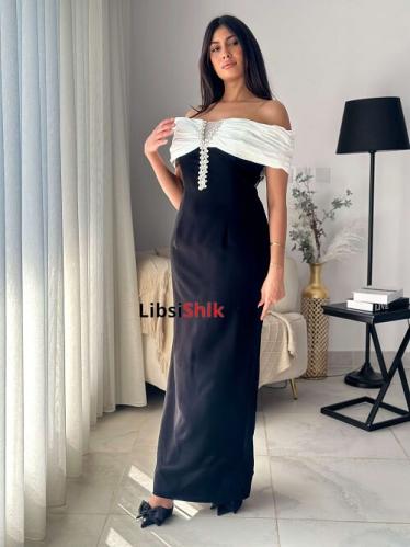 فستان سهرة كريب