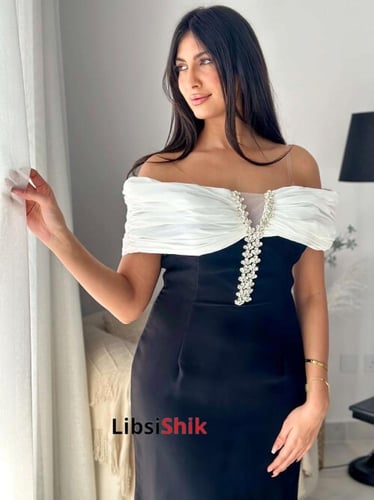 فستان سهرة كريب