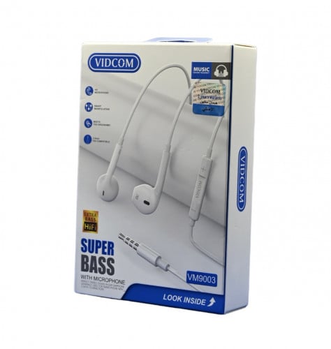 سماعة سلك VIDCOM منفذ 3.5mm