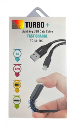 كيبل شحن تيربو بلس (ايفون - يو اس بي)