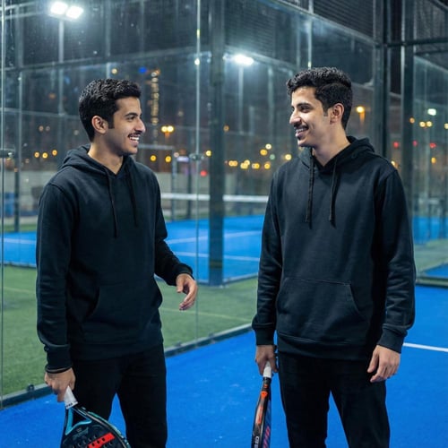 بلوفر قطن فاخر اسود فاخر سادة