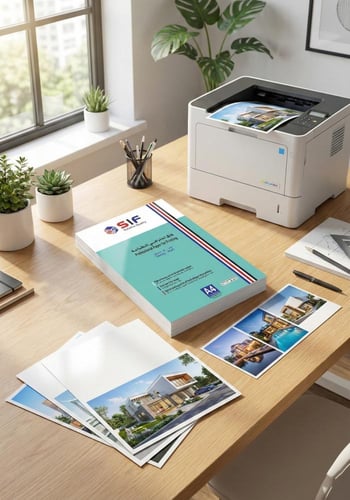 ورق مقوى مطفي وجهين 250 جرام 50 ورقة مقاس SIF A4