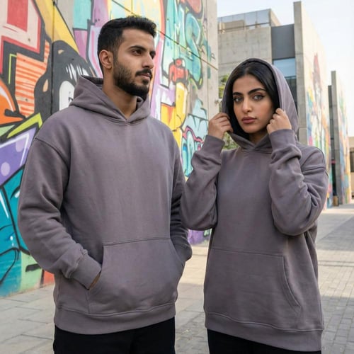 هودي رمادي سادة الجوكر سادة