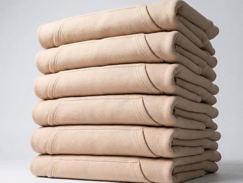 نص درزن (6) حبات بلوفرات كريمي مشمس اوفر سايز مقاس...