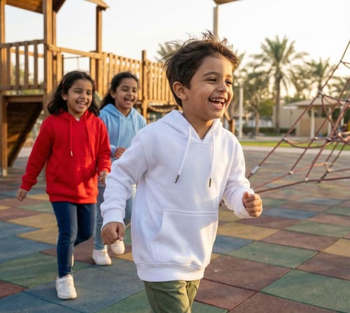 بلوفر ابيض سادة قطن فاخر اطفال سادة