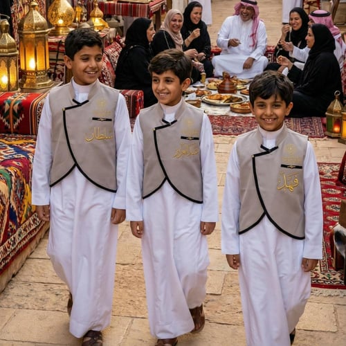 سديري ولادي سادة رصاصي بياقة سعودية واقفة وقصة منح...