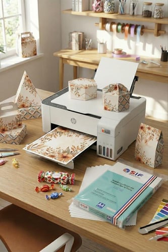 ورق مقوى لامع وجهين SIF بمقاس A4 وزن 200 جرام 50 و...