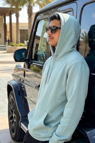 بلوفر قطن فاخر قماش ماركة تيفاني غامق سادة