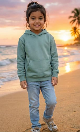 بلوفر قطن تيفاني غامق فاخر اطفال سادة