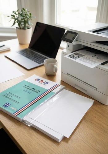 ورق مقوى مطفي وجهين 250 جرام 50 ورقة مقاس SIF A4