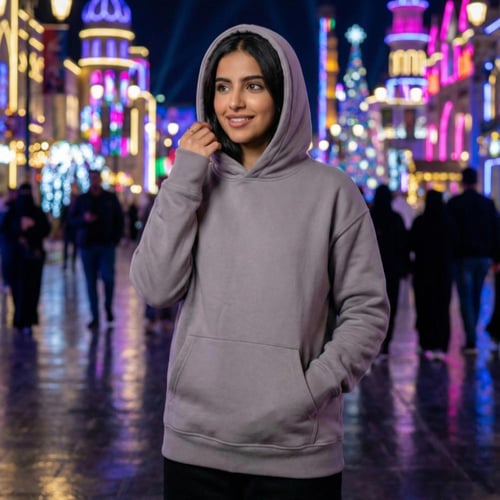 هودي رمادي سادة الجوكر سادة