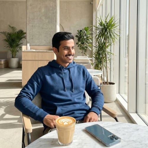 بلوفر قطن فاخر قماش ماركة تركواز غامق سادة