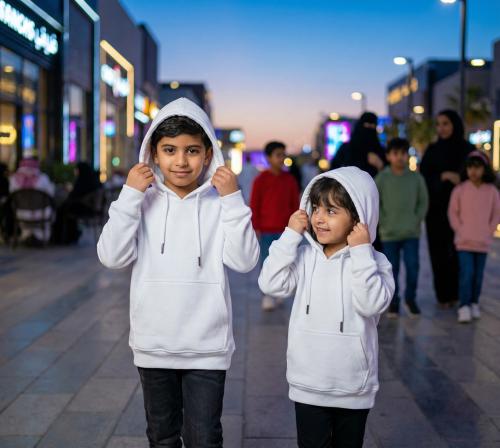 بلوفر ابيض سادة قطن فاخر اطفال سادة