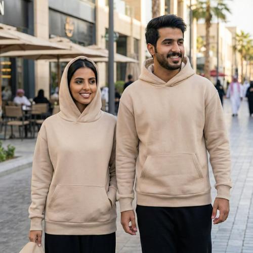 بلوفر اوفر سايز قطن فاخر كريمي سادة