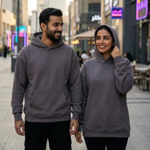 هودي رمادي سادة الجوكر سادة