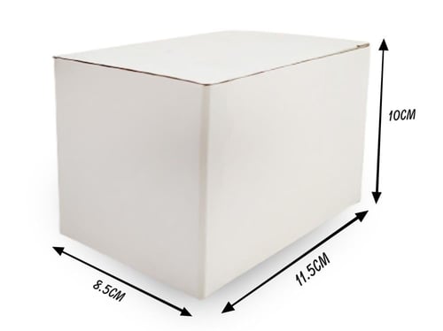 كوب قهوة أبيض للطباعة الحرارية 11 أونصة مع صندوق ه...