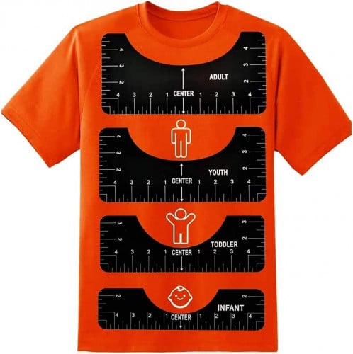 طقم ضبط مقاسات طباعة التصميم على التيشيرت مكون من...