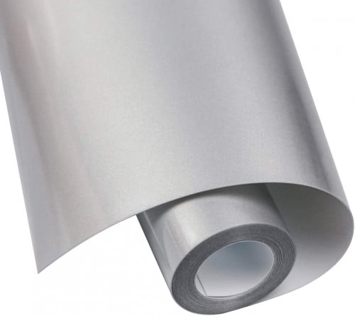 فينيل حراري اقمشة فضي PVC