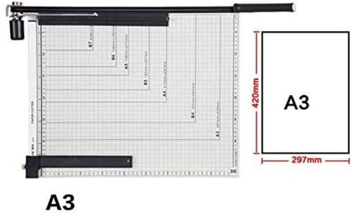قطاعة اوراق يدوي مقاس A3 - امن وسهل الإستخدام