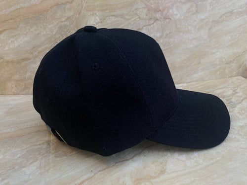 كاب قطن سادة احترافي - أسود