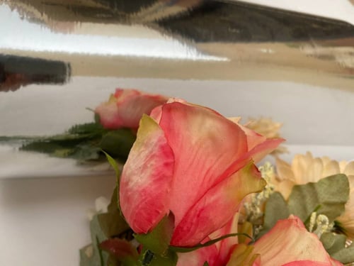 فينيل اسطح فضي مرايا 100*30سم