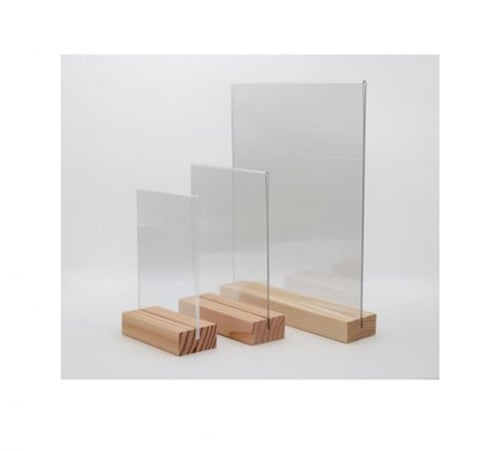 ستاند خشبي لالواح الاكريليك 30سم (A3)