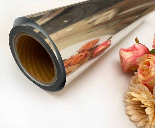 فينيل حراري اقمشة فضي مرايا