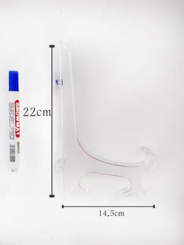 ستاند شفاف بلاستيك مقاس 22 سم