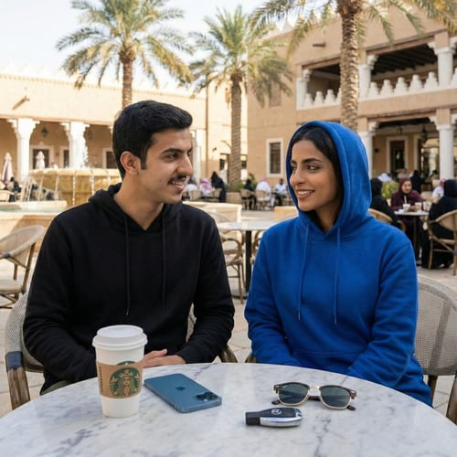 بلوفر ازرق قطن فاخر سادة