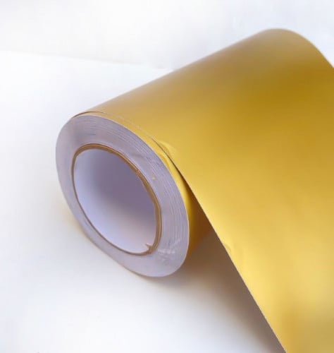 فينيل اسطح ذهبي مطفي 100*30سم