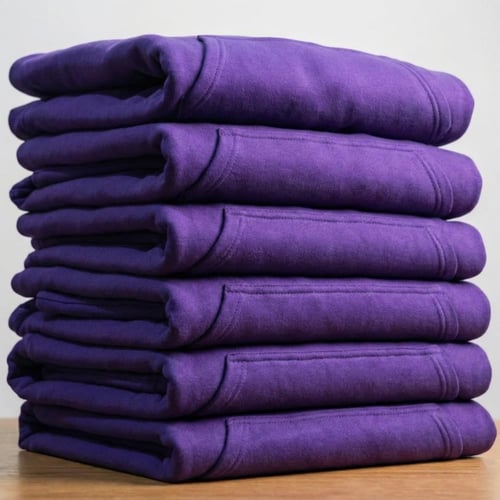 بلوفر أوفر سايز سادة للطباعة جملة - لون بنفسجي قطن...