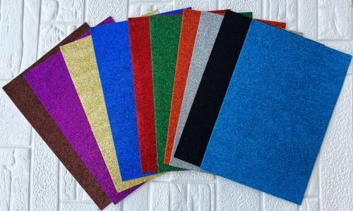 ورق فوم اسفنجي ستيكر جلتر مقاس A4 عدد 10 ورق