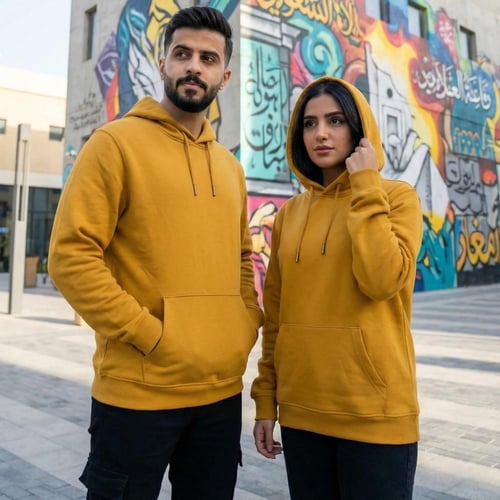 بلوفر قطن فاخر قماش ماركة كموني سادة