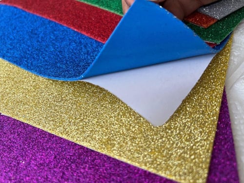 ورق فوم اسفنجي ستيكر جلتر مقاس A4 عدد 10 ورق