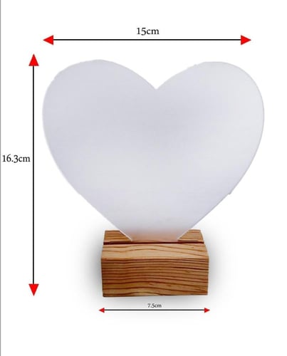 ستاند خشبي لالواح الاكريليك 7 سم بني