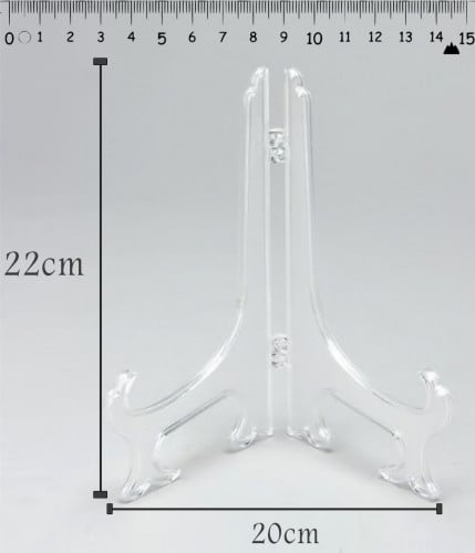 ستاند شفاف بلاستيك مقاس 22 سم
