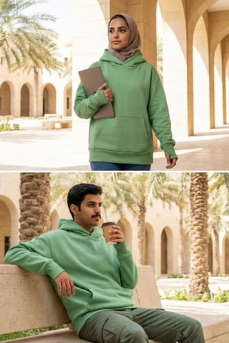 بلوفر قطن فاخر اوفر سايز تفاحي سادة