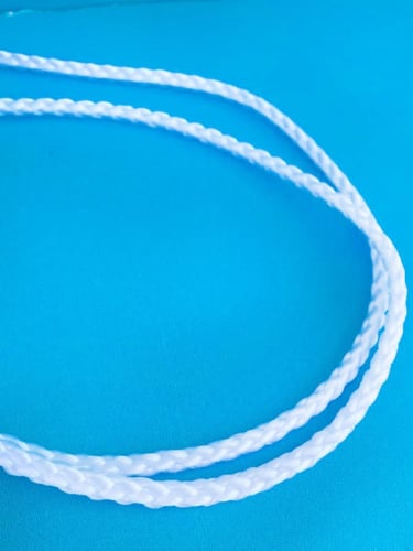 حقيبة قماش كيس ظهر ستان أبيض سبلميشن خيط ابيض مقاس...